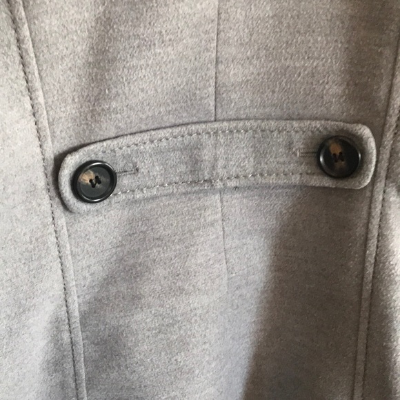 Short light grey pea coat size 12 - Picture 4 of 5